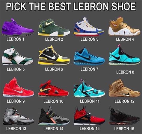 all of lebron shoes.